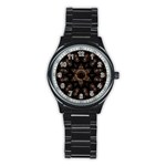 Bronze Age Mandala Stainless Steel Round Watch