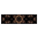 Bronze Age Mandala Oblong Satin Scarf (16  x 60 )