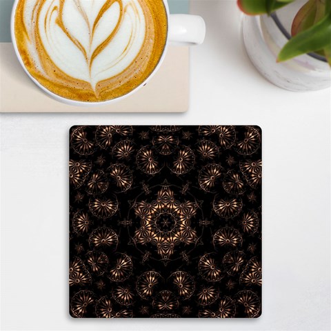 Bronze Age Mandala UV Print Square Tile Coaster  from ArtsNow.com Front