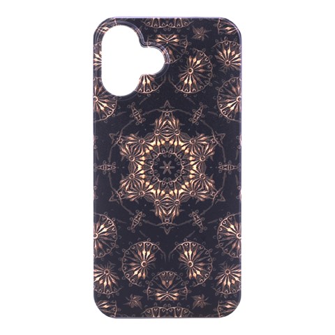 Bronze Age Mandala iPhone 16 Plus Black UV Print PC Hardshell Case from ArtsNow.com Front