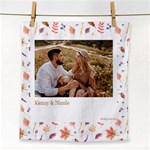 Personalized Photo Frame Fall Pattern Face Towel Face Towel