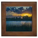 Peaceful Horizons of Uruguay  Framed Tile