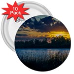 Peaceful Horizons of Uruguay  3  Buttons (10 pack) 