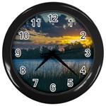 Peaceful Horizons of Uruguay  Wall Clock (Black)