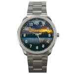 Peaceful Horizons of Uruguay  Sport Metal Watch