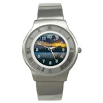 Peaceful Horizons of Uruguay  Stainless Steel Watch