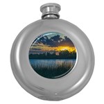 Peaceful Horizons of Uruguay  Round Hip Flask (5 oz)