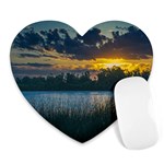 Peaceful Horizons of Uruguay  Heart Mousepad