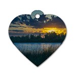 Peaceful Horizons of Uruguay  Dog Tag Heart (One Side)