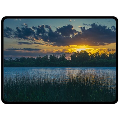 Peaceful Horizons of Uruguay  Fleece Blanket (Large) from ArtsNow.com 80 x60  Blanket Front