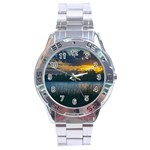 Peaceful Horizons of Uruguay  Stainless Steel Analogue Watch