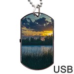 Peaceful Horizons of Uruguay  Dog Tag USB Flash (Two Sides)