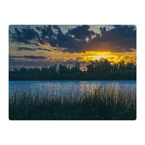 Peaceful Horizons of Uruguay  Two Sides Premium Plush Fleece Blanket (Mini) from ArtsNow.com 35 x27  Blanket Front