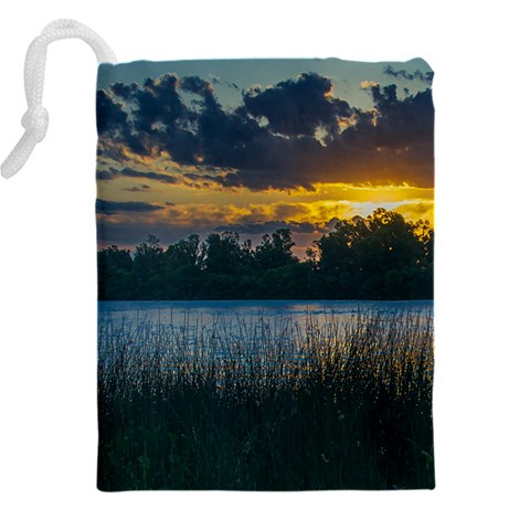 Peaceful Horizons of Uruguay  Drawstring Pouch (5XL) from ArtsNow.com Back