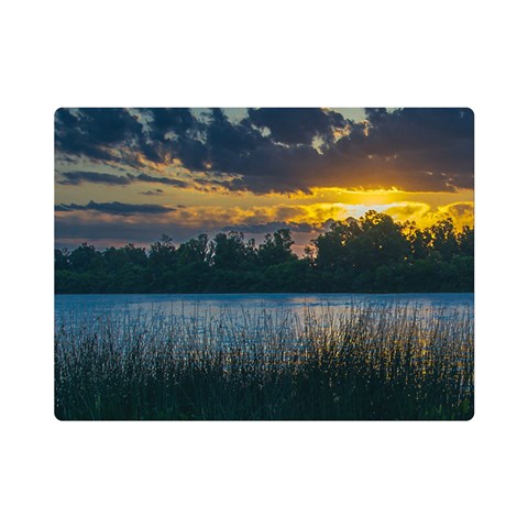 Peaceful Horizons of Uruguay  Premium Plush Fleece Blanket (Mini) from ArtsNow.com 35 x27  Blanket Front