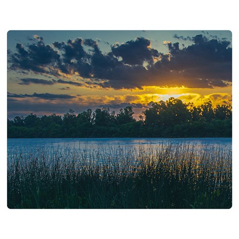 Peaceful Horizons of Uruguay  Premium Plush Fleece Blanket (Medium) from ArtsNow.com 60 x50  Blanket Front