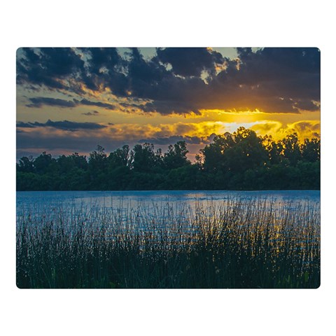 Peaceful Horizons of Uruguay  Premium Plush Fleece Blanket (Large) from ArtsNow.com 80 x60  Blanket Front