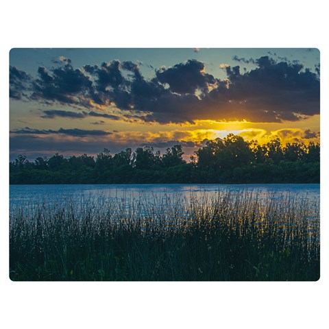 Peaceful Horizons of Uruguay  Premium Plush Fleece Blanket (Extra Small) from ArtsNow.com 40 x30  Blanket Front