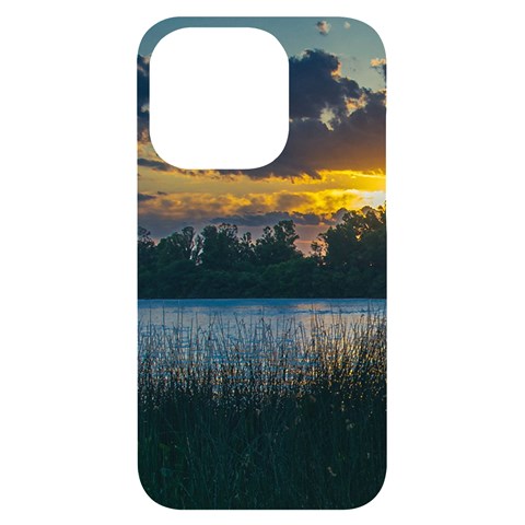 Peaceful Horizons of Uruguay  iPhone 14 Pro Black UV Print PC Hardshell Case from ArtsNow.com Front