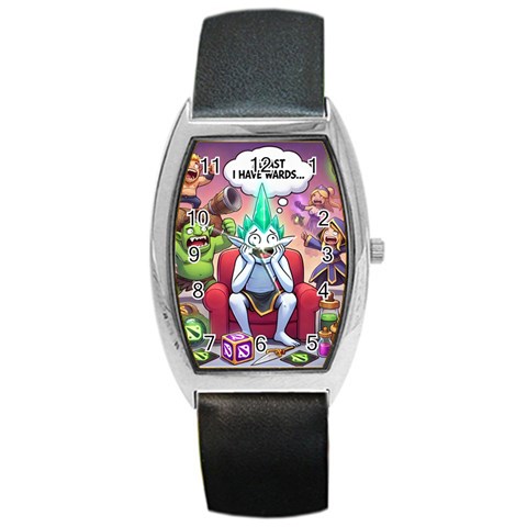 Huiok Barrel Style Metal Watch from ArtsNow.com Front