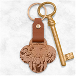 Huiok Engraved Wood Key Chain