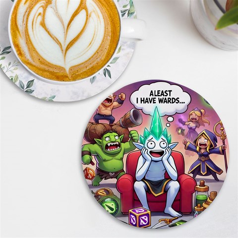 Huiok UV Print Round Tile Coaster from ArtsNow.com Front