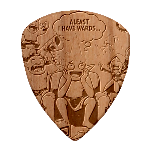 Huiok Wood Guitar Pick (Set of 10) from ArtsNow.com Front