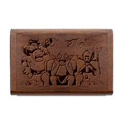 Huiok Wood Oval USB Flash Drive from ArtsNow.com Box