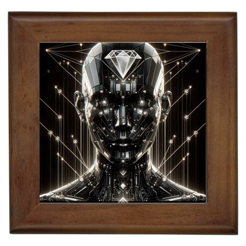 Robotics Robot Technology Future Framed Tile from ArtsNow.com Front