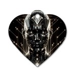 Robotics Robot Technology Future Dog Tag Heart (One Side)