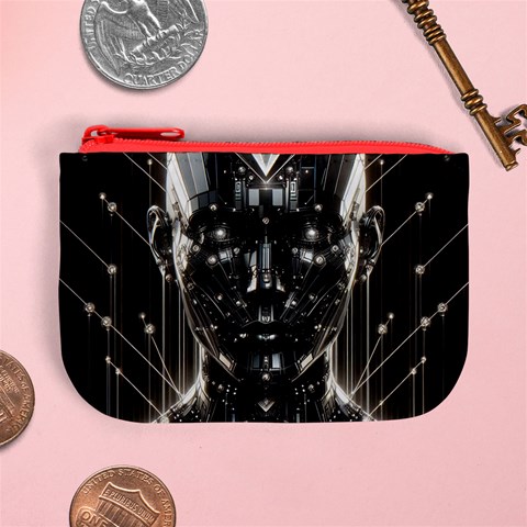 Robotics Robot Technology Future Mini Coin Purse from ArtsNow.com Front