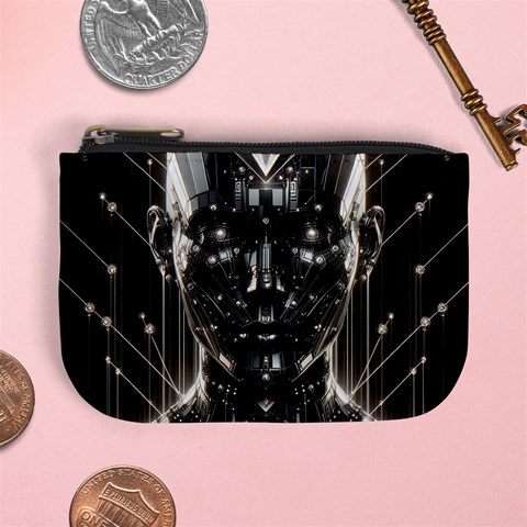 Robotics Robot Technology Future Mini Coin Purse from ArtsNow.com Front