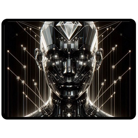 Robotics Robot Technology Future Fleece Blanket (Large) from ArtsNow.com 80 x60  Blanket Front