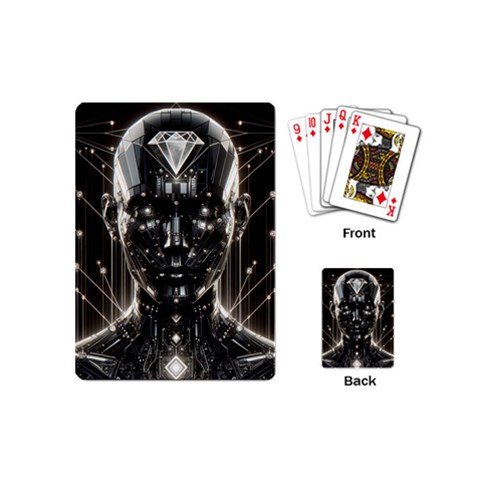 Robotics Robot Technology Future Playing Cards Single Design (Mini) from ArtsNow.com Back