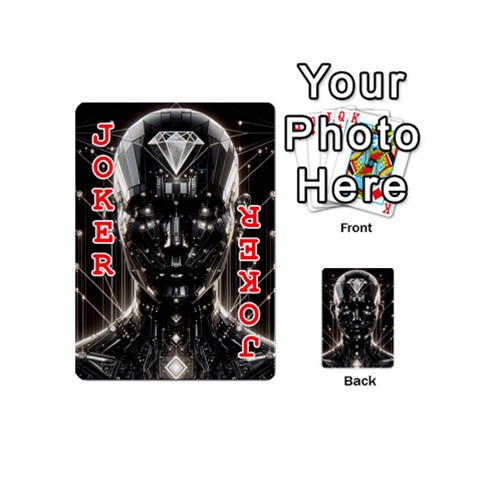 Robotics Robot Technology Future Playing Cards 54 Designs (Mini) from ArtsNow.com Front - Joker2