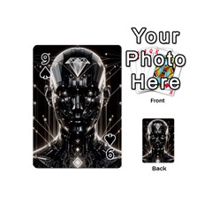 Robotics Robot Technology Future Playing Cards 54 Designs (Mini) from ArtsNow.com Front - Spade9