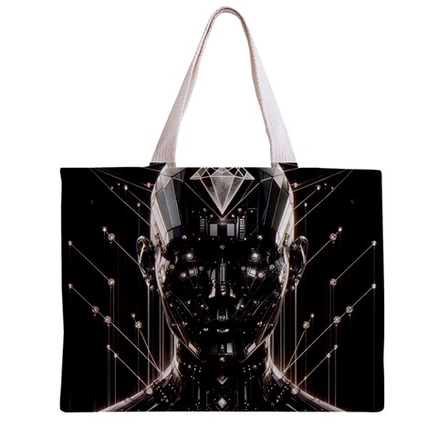 Robotics Robot Technology Future Zipper Mini Tote Bag from ArtsNow.com Front