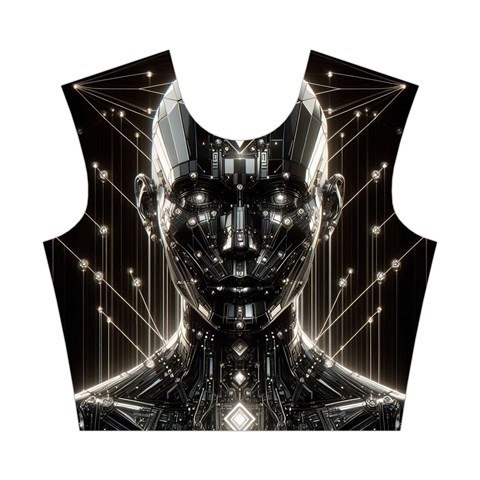 Robotics Robot Technology Future Cotton Crop Top from ArtsNow.com Front