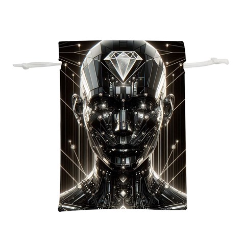 Robotics Robot Technology Future Lightweight Drawstring Pouch (M) from ArtsNow.com Front