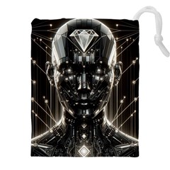 Robotics Robot Technology Future Drawstring Pouch (4XL) from ArtsNow.com Front