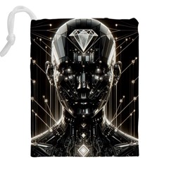 Robotics Robot Technology Future Drawstring Pouch (5XL) from ArtsNow.com Back