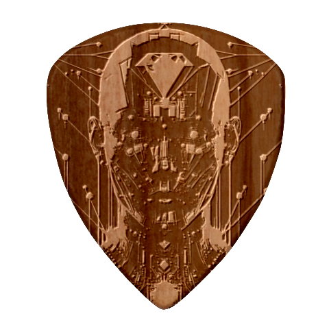 Robotics Robot Technology Future Wood Guitar Pick (Set of 10) from ArtsNow.com Front