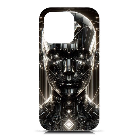 Robotics Robot Technology Future iPhone 16 Pro Black UV Print PC Hardshell Case from ArtsNow.com Front