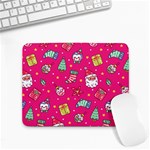 cute pink christmas pattern Small Mousepad