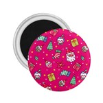 cute pink christmas pattern 2.25  Magnets