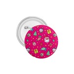 cute pink christmas pattern 1.75  Buttons