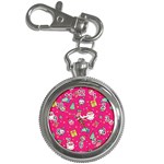 cute pink christmas pattern Key Chain Watches