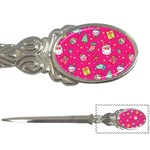 cute pink christmas pattern Letter Opener