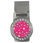 cute pink christmas pattern Money Clips (CZ) 