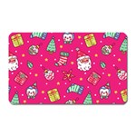 cute pink christmas pattern Magnet (Rectangular)